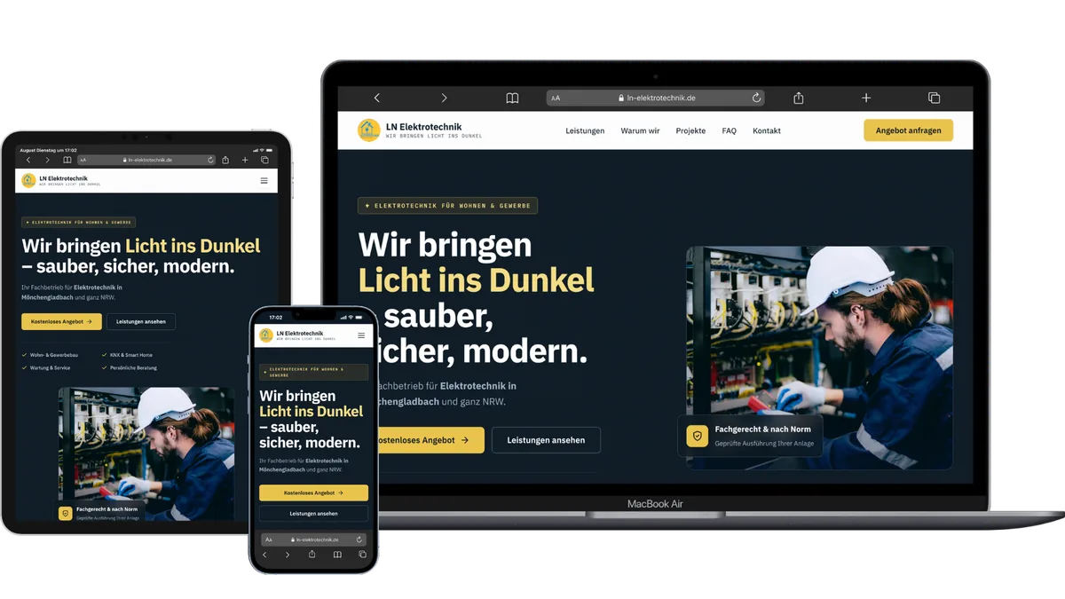 Zwei Referenzprojekte von K.Solutions auf mehreren Geräten